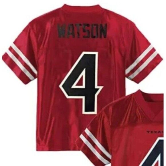 Youth Large Deshaun Watson Houston Texans #4 Jersey NFL Players Team Apparel NWT - Picture 2 of 4